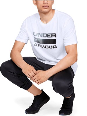 Under Armour Ua Team Issue Wordmark Ss Beyaz Erkek T-Shirt 1329582-100