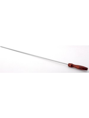 Gönen Çelik Paslanmaz Şiş 6 mm Kare 60 cm Boy Ahşap Saplı