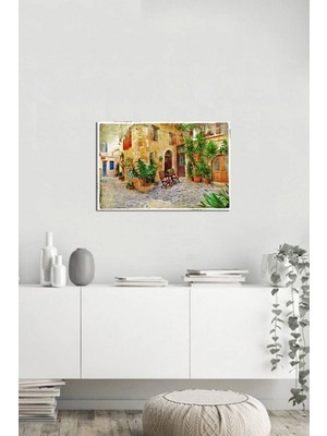 Tablosan  Taş Evler Fotoğraf Kanvas Tablo