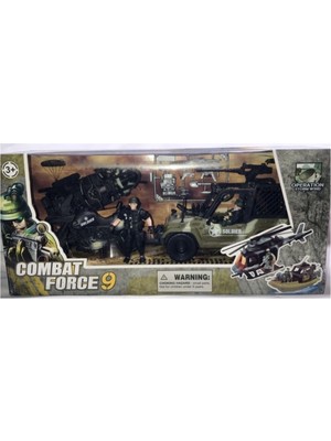Mega Oyuncak Combat Force Jeep ve Motor Asker Seti