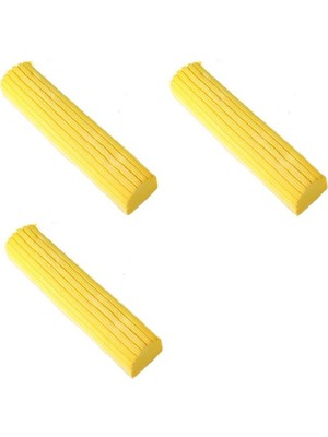 Baysa Kelebek Sıkma Mekanizmalı Mikrofiber Yedek Mop Süngeri 3'lü Ergonomik Tasarımlı Yedek