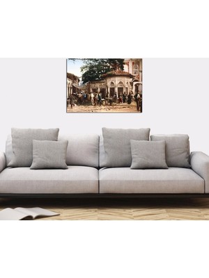 Tablosan Eski İstanbul Sokak Fotoğraf Kanvas Tablo