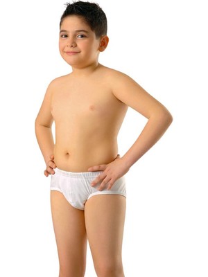 Anıt Beyaz Erkek Çocuk Pamuklu Slip 4755