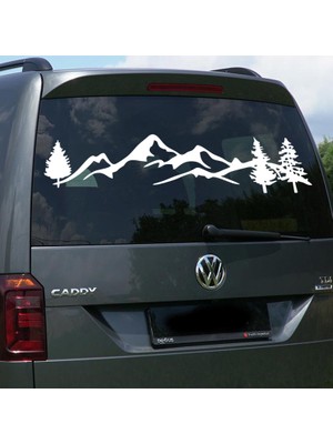 Freya Melek - Off Road Dağ Araba Sticker. Oto Sticker 90 x 24 cm Beyaz