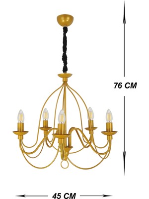 Venon Aydınlatma Calista 5'li Kasa Sarı