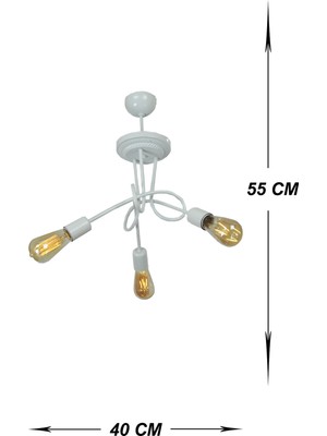 Venon Aydınlatma Slim 3'lü Kasa Beyaz