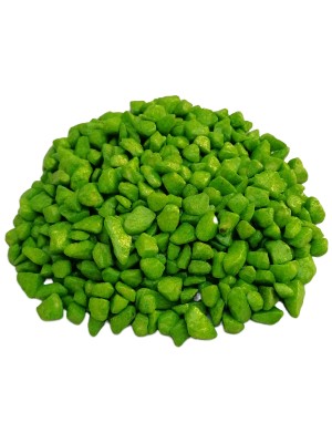 Ender Peyzaj Dekoratif Taş,Terraryum Taşı,Akvaryum Taşı,Renkli Çakıl Taşı 2 Kg Yeşil