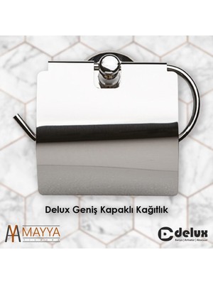 Delux Metal Geniş Kapaklı Kağıtlık