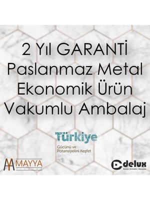 Delux Metal Geniş Kapaklı Kağıtlık