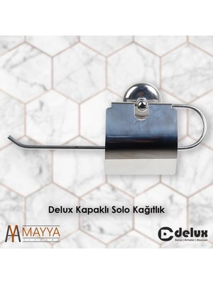 Delux Metal Kapaklı Solo Kağıtlık