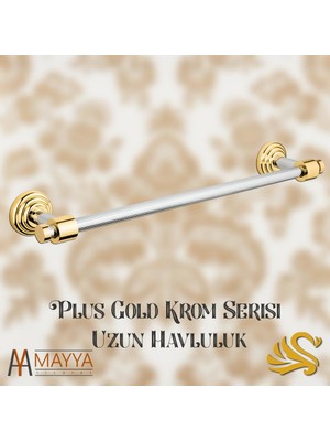 Saray Banyo Plus Gold Krom Uzun Havluluk