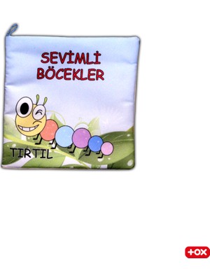 Tox Sevimli Böcekler Kumaş Sessiz Kitap