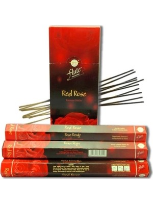 Flute Tütsü Kırmızı Gül (Red Rose)  6X20  120  Sticks Incense