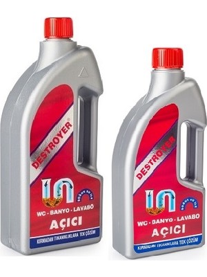 Destroyer Lavabo - Wc Açıcı 2000ml (2x1000ml)