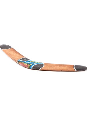 Dünyadan Hediyeler Ahşap Bumerang Batikli Boomerang