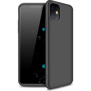 Apple iPhone 11 Double Dip 360 Protective Kılıf - Siyah