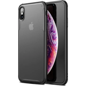 Apple iPhone XS Frosted Frame Kılıf - Siyah