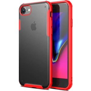 Apple iPhone 6S Frosted Frame Kılıf - Kırmızı