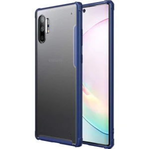 Samsung Galaxy Note 10 Plus Frosted Frame Kılıf - Lacivert