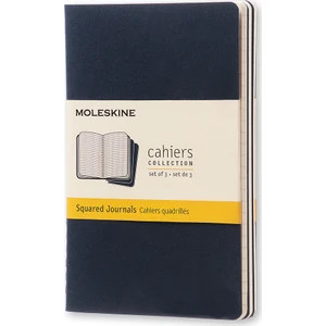 Cahier 3Lü Defter Mavi Kareli Cep Boy 64Sy Ch212