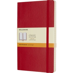 Defter Yumuşak Kapak L Boy Çizgili Kırmızı