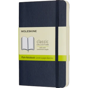Düz Defter Cep Boy Safir Mavi Yumuşak Kapak