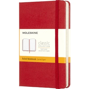 Defter Sert Kapak Cep Boy Çizgili Kırmızı Mm710R