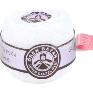 Ören Bayan Dantel İpi No50 - 100 gr Beyaz