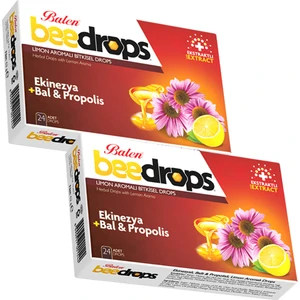 Beedrops Ekinezya+Bal-Propolis Limon Aromalı 24 Drops x 2 Kutu