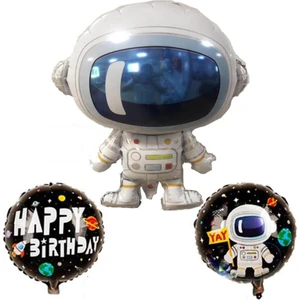 Buldum 3'lü Uzay Temalı Astronot Folyo Balon Seti