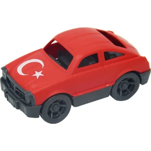 Yaka Oyuncak Türk Bayrağı Desenli Araba