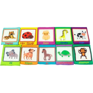 Babycim Eğitici Soft Kartlar Hayvanlar
