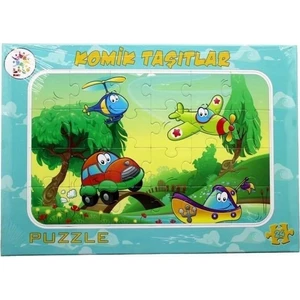 Laço Kids Komik Taşıtlar Puzzle