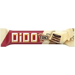 Dıdo Trio Beyaz Çikolatalı Gofret 36,5g x 24 Adet