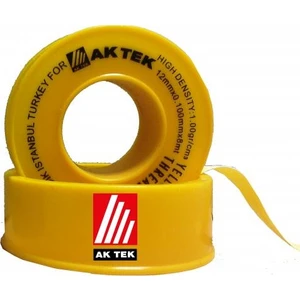Ak Tek Teflon Bant Doğalgaz  12MM*0,1MM*8M  1g/cm3