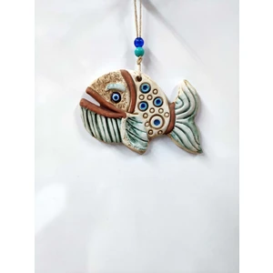 Sü-Me Seramik Mini Balina Figürlü Dekoratif Duvar Süsü 15 x 10 cm