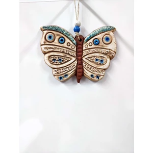 Sü-Me Seramik Mini Kelebek Dekoratif Duvar Süsü 13 x 10 cm