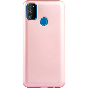 Case 4U Samsung Galaxy M30S Kılıf Klasik Mat Renkli Yumuşak Premier Silikon Rose Gold