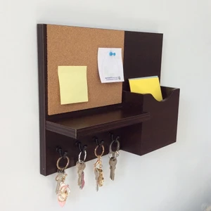 Eblo Home DS-036 El Yapımı Ahşap Çok Amaçlı Antre Duvar Askı Anahtarlık