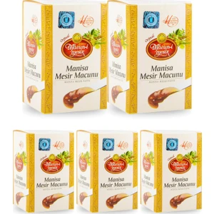Merkez Efendi  Manisa Mesir Macunu 400 gr Cam Kavanoz 5 Li Avantaj Paketi