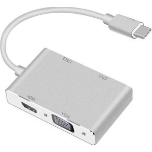 4498 USB 3.1 Type-C To HDMI / VGA / DVI / USB 3.0 Dönüştürücü Adaptör