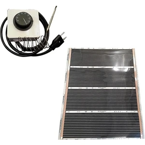 Karbon Isıtıcı Film 80 x 200 cm Termostatlı Halı Altı Isıtıcı