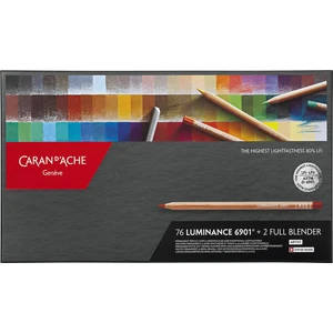 Caran D'Ache Lumınance 6901® - 76 Renkli Set + 2 Full Blender