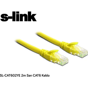 Sl-Cat602-S S-Lınk 2M Sarı Cat6 Kablo