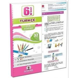 Özde Bir Yayınları  6. Sınıf Türkçe  Poşet Yaprak Test