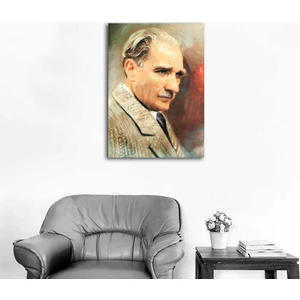 Yağlı Boya Atatürk Portresi Kanvas Tablo