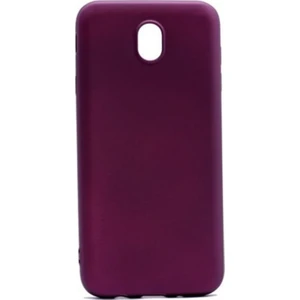 Tekno Grup Samsung Galaxy J7 Pro Mat Premium Silikon Kılıf - Bordo + Tam Kaplayan 6D Nano Ekran Koruyucu Siyah
