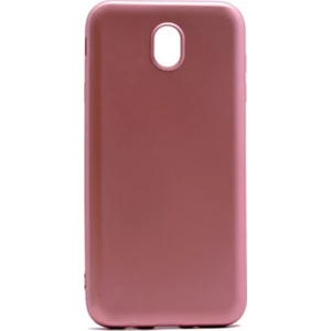 Tekno Grup Samsung Galaxy J7 Pro Mat Premium Silikon Kılıf - Rose + Tam Kaplayan 6D Nano Ekran Koruyucu Siyah