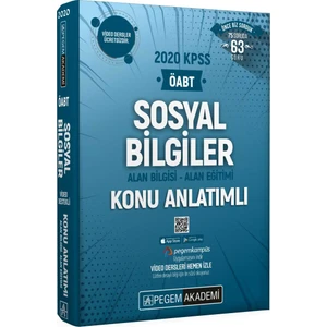 Pegem Akademi Yayıncılık 2020 KPSS ÖABT Sosyal Bilgiler Video Destekli Konu Anlatımlı Modüler Set - 3 Kitap