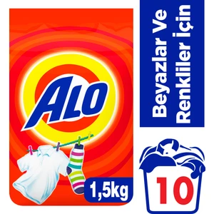 Toz Çamaşır Deterjanı Beyazlar ve Renkliler İçin 1.5 kg
